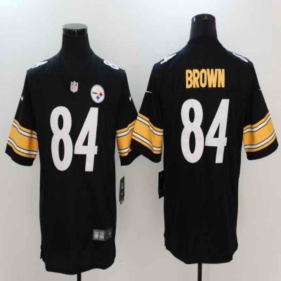 Men's Pittsburgh Steelers #84 Antonio Brown Nike Black Vapor Untouchable Limited Stitched NFL Jersey