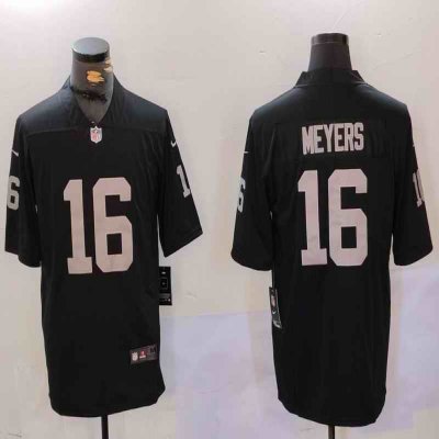 Men's Las Vegas Raiders #16 Jakobi Meyers Black Vapor Untouchable Limited Stitched Football Jersey