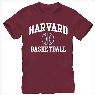 Men's Harvard Crimson Maroon Basketball T-Shirt