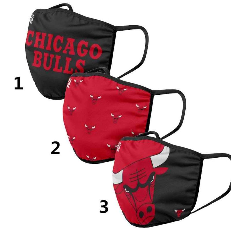 Chicago Bulls Sports Face Mask 001 Filter Pm2.5 (Pls check description for details)