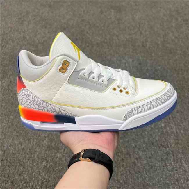 Men's Running weapon Air Jordan 3 Cream Shoes 091