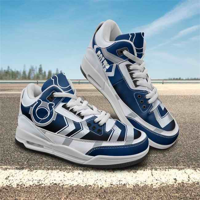 Women's Indianapolis Colts Air Jordan 3 Sneakers/Shoes 001