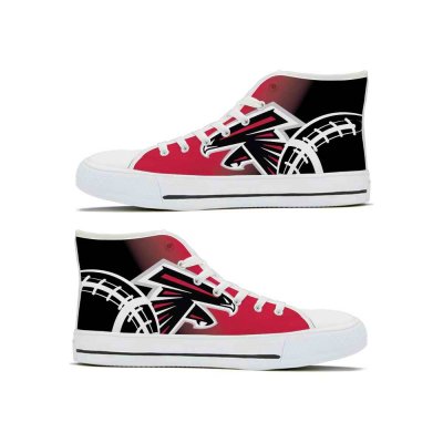 Women's Atlanta Falcons High Top Canvas Sneakers 001