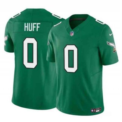 Men's Philadelphia Eagles #0 Bryce Huff Kelly Green 2024 F.U.S.E Vapor Untouchable Limited Stitched Football Jersey