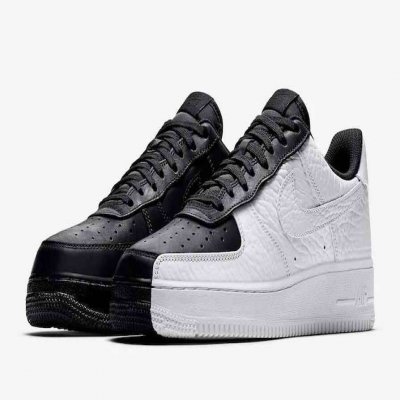 Men's Air Force 1 Black/White 'Split' Shoes 059