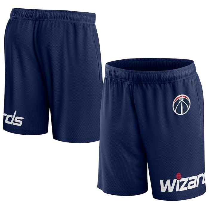 Men's Washington Wizards Navy Free Throw Mesh Shorts