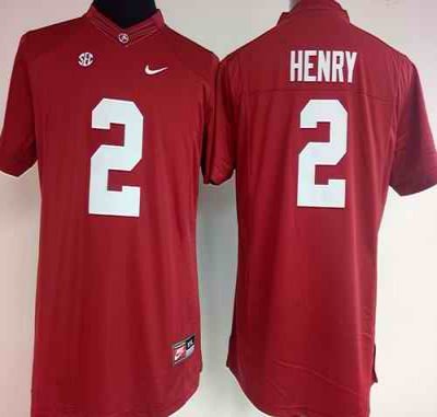 Crimson Tide #2 Derrick Henry Red Women's Stitched NCAA Jersey