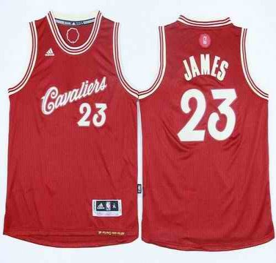 Cavaliers #23 LeBron James Red 2015-2016 Christmas Day Stitched Youth NBA Jersey