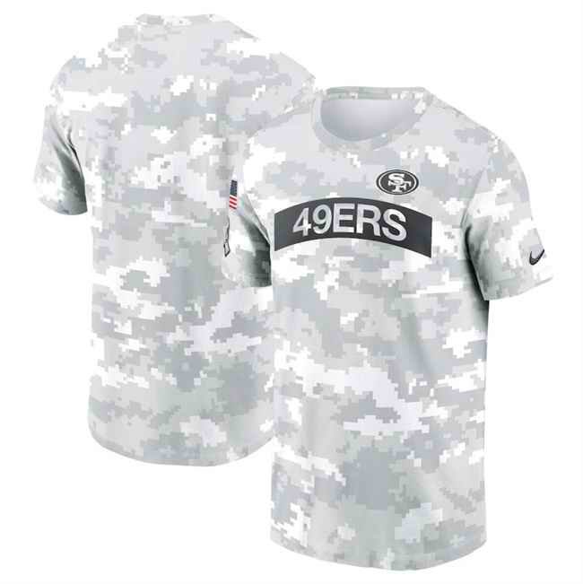 Men's San Francisco 49ers 2024 Arctic Camo Salute to Service Performance T-Shirt