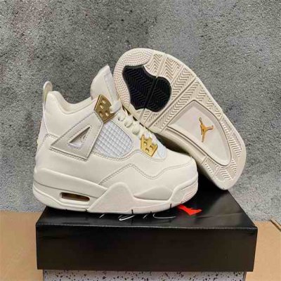 Men's Hot Sale Running weapon Air Jordan 4 Cream Shoes 0176