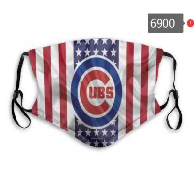 Chicago Cubs Face Mask 6900 Filter Pm2.5 (Pls check description for details)