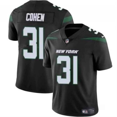 Youth New York Jets #31 Tarik Cohen Black Vapor Untouchable Limited Stitched Jersey