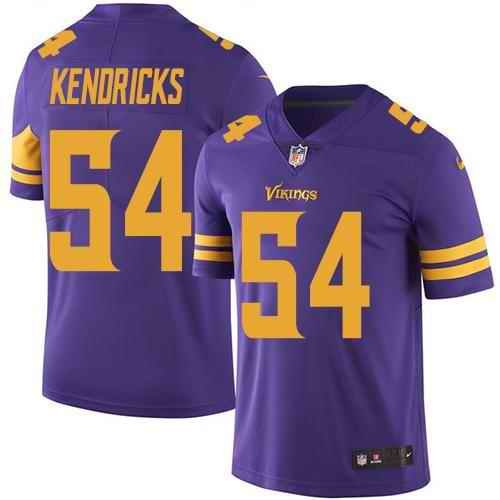 Nike Vikings #54 Eric Kendricks Purple Men's Stitched NFL Limited Rush Jersey