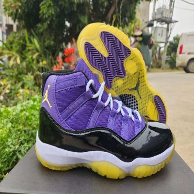 Men's Running weapon Air Jordan 11 Purple/Black Shoes 051