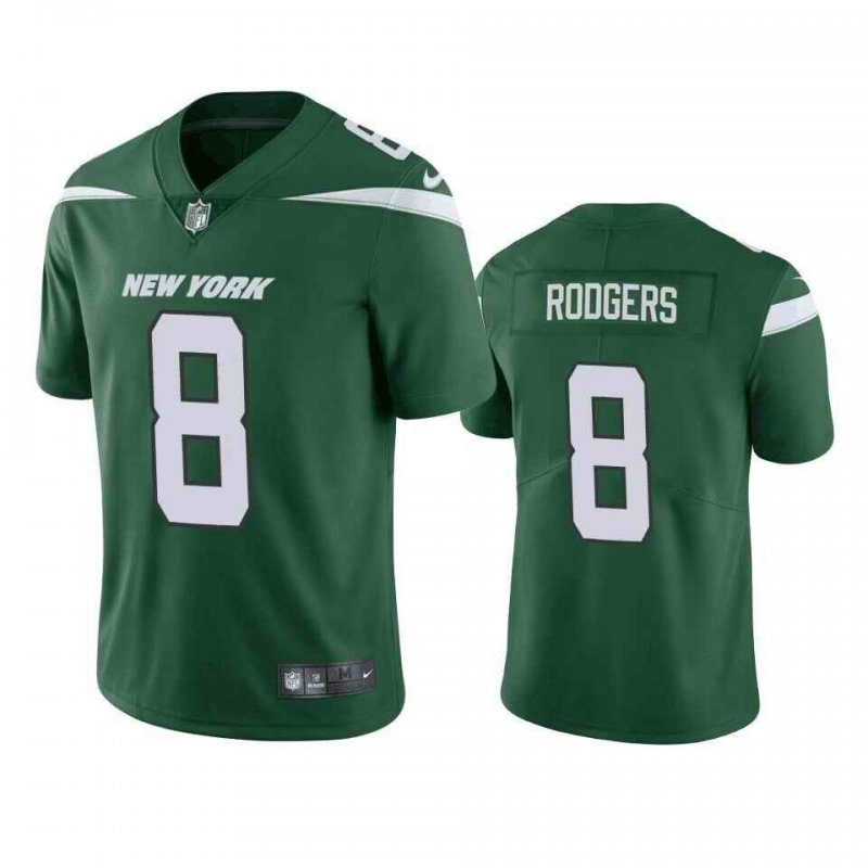 Toddlers New York Jets #8 Aaron Rodgers Green Vapor Untouchable Limited Stitched Jersey