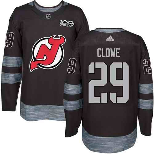 Devils #29 Ryane Clowe Black 1917-2017 100th Anniversary Stitched NHL Jersey