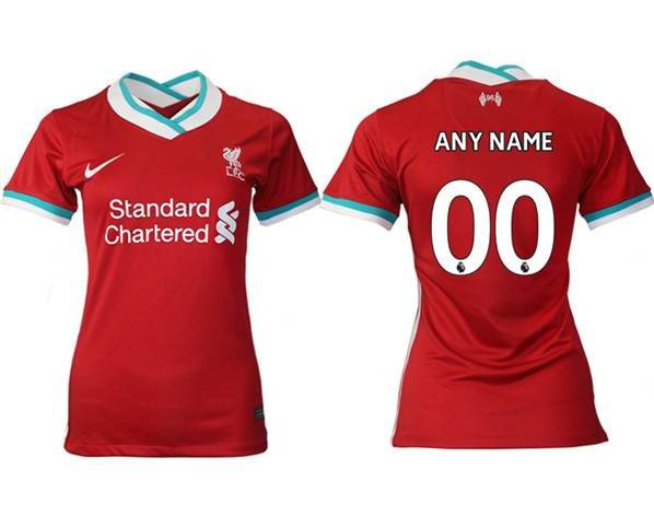 Women's Liverpool Personalized Home Soccer Club Jersey