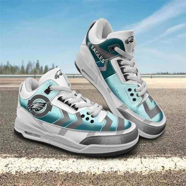 Women's Philadelphia Eagles Air Jordan 3 Sneakers/Shoes 001