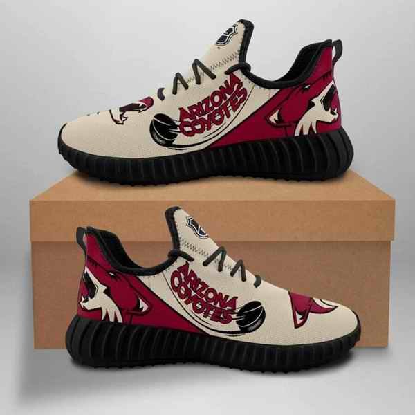 Men's Arizona Coyotes Mesh Knit Sneakers/Shoes 001