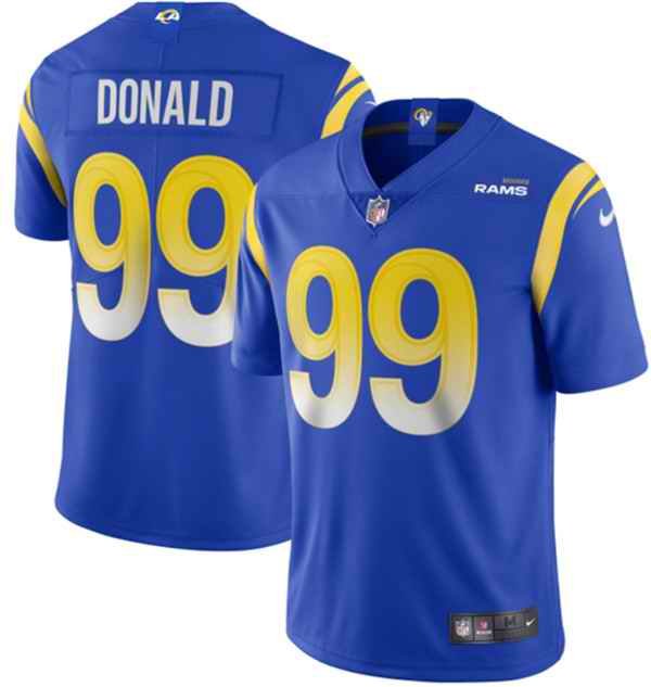 Youth Los Angeles Rams #99 Aaron Donald 2020 Royal Vapor Limited Stitched Jersey