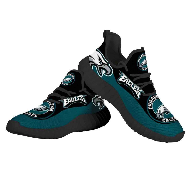 Women's NFL Philadelphia Eagles Mesh Knit Sneakers/Shoes 005