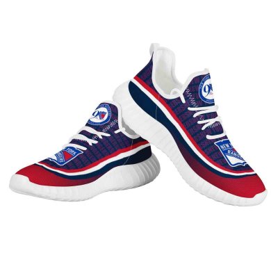 Women's NHL New York Rangers Mesh Knit Sneakers/Shoes 002