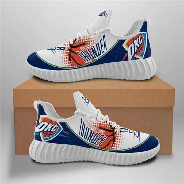 Men's Oklahoma City Thunder Mesh Knit Sneakers/Shoes 003