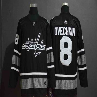 Men's Washington Capitals #8 Alexander Ovechkin Black 2019 NHL All-Star Game Jersey