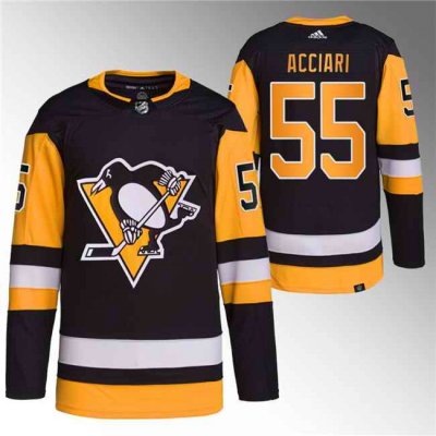 Men's Pittsburgh Penguins #55 Noel Acciari Black Stitched Jersey