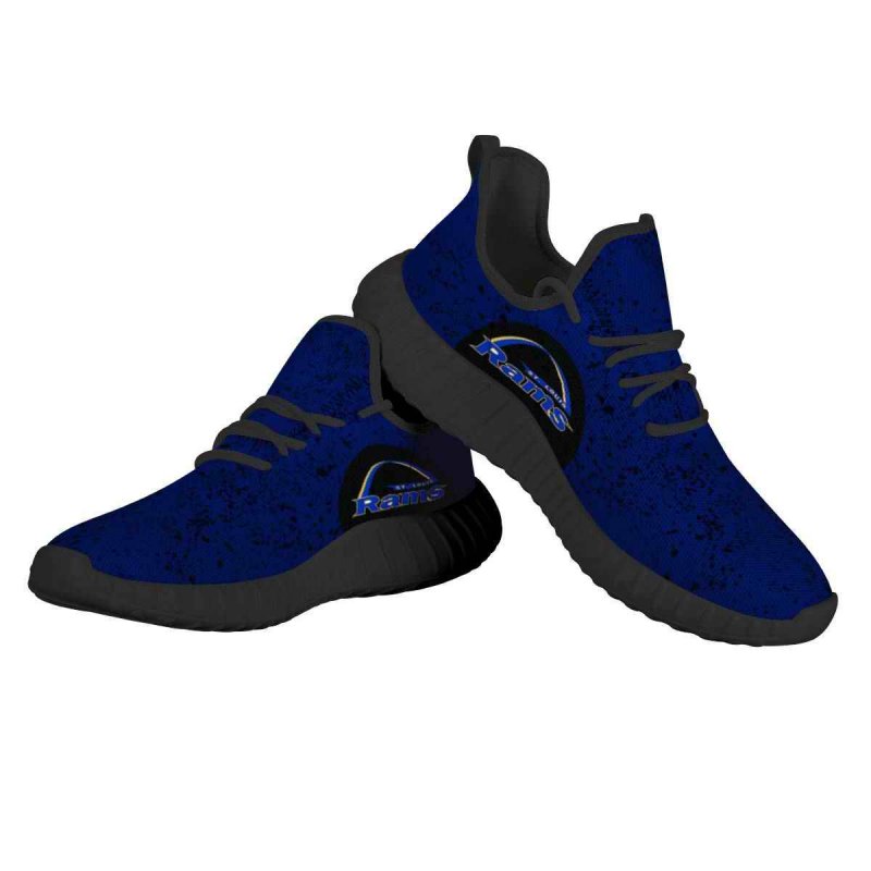 Men's Los Angeles Rams Mesh Knit Sneakers/Shoes 006