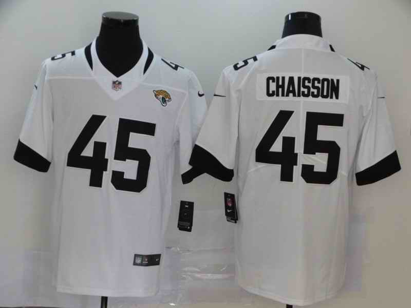 Men's Jacksonville Jaguars #45 K'Lavon Chaisson White Vapor Untouchable Limited Stitched NFL Jersey