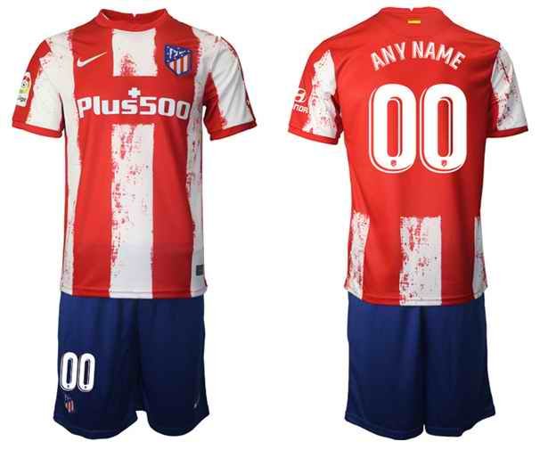 Athletic De Madrid Custom Home Football Jersey