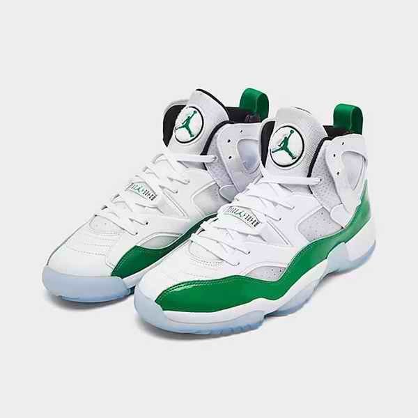 Men's Running Weapon Jordan Jumpman White/Green Shoes 015