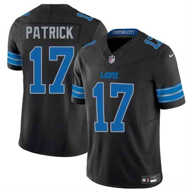 Men's Detroit Lions #17 Tim Patrick Black 2024 F.U.S.E. 2nd Alternate Vapor Limited Stitched Jersey