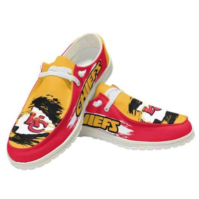 Men's Kansas City Chiefs Loafers Lace Up Shoes 002 (Pls check description for details)