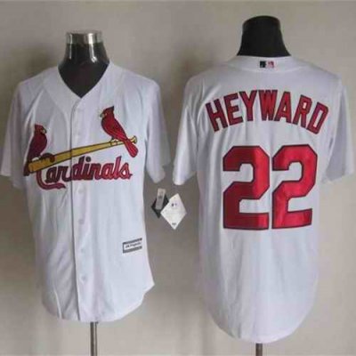 Cardinals #22 Jason Heyward White New Cool Base Stitched MLB Jersey