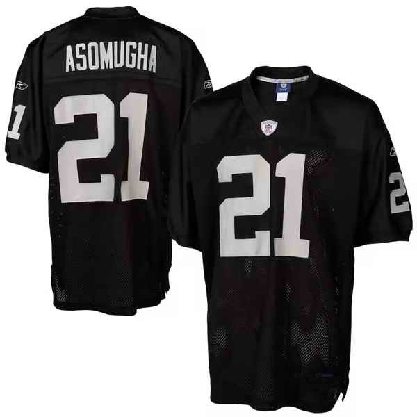 Men's Las Vegas Raiders #21 Nnamdi Asomugha Black  Stitched Jersey