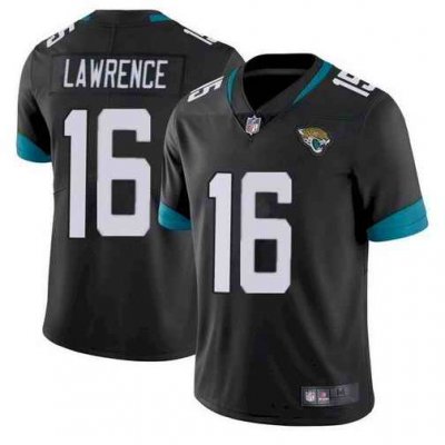 Youth Jacksonville Jaguars #16 Trevor Lawrence Black Vapor Untouchable Limited Stitched Jersey