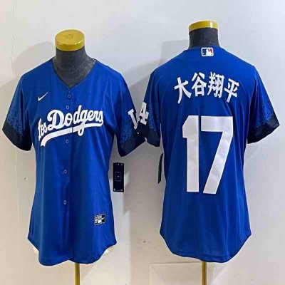 Youth Los Angeles Dodgers #17 ''?? Royal City Connect Stitched Baseball Jersey