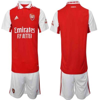 Men's Arsenal F.C Blank 2023 Red Home Soccer Jersey Suit