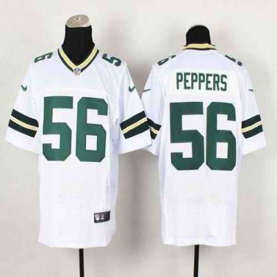 Nike Packers #56 Julius Peppers White Men's Stitched NFL Elite Jersey