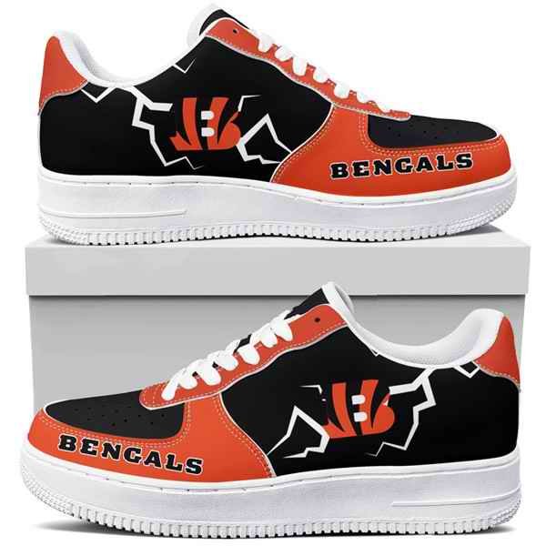 Women's Cincinnati Bengals Air Force 1 Sneakers 001