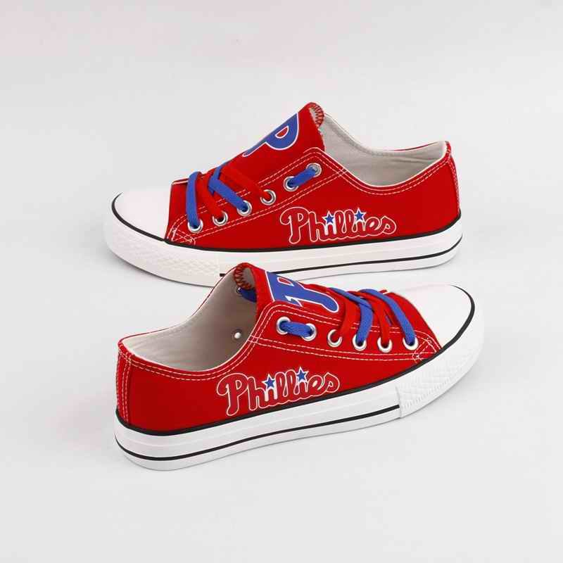 Women's Philadelphia Phillies Repeat Print Low Top Sneakers 001