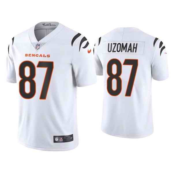 Youth Cincinnati Bengals #87 C.J. Uzomah White Vapor Untouchable Limited Stitched Jersey