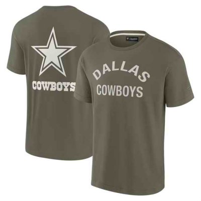 Men's Dallas Cowboys Olive Elements Super Soft Short Sleeve T-Shirt