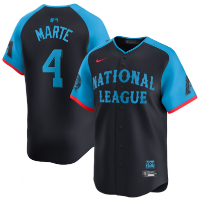 Youth National League #4 Ketel Marte Navy 2024 All-Star Limited Stitched Baseball Jersey