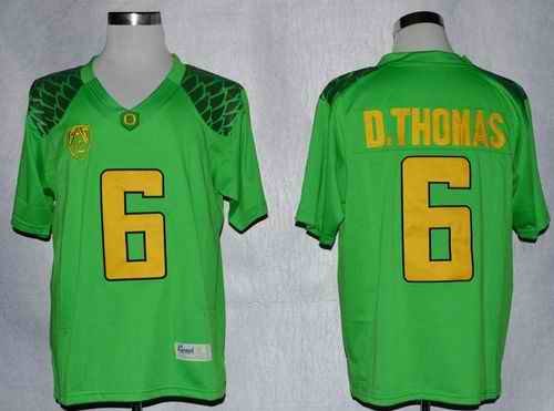 Ducks #6 De'Anthony Thomas Green Limited Stitched NCAA Jersey