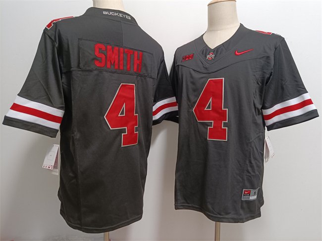 Men's Ohio State Buckeyes #4 Jeremiah Smith Black F.U.S.E. Limited Stitched Jersey