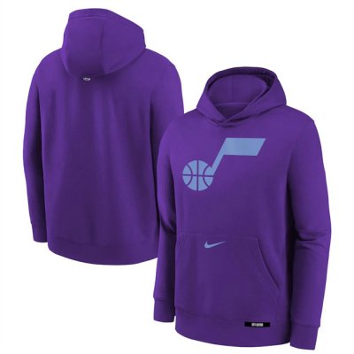 Men's Utah Jazz Purple 2024/25 City Edition Fleece Club Pullover Hoodie