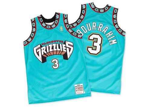 Grizzlies #3 Shareef Abdur-Rahim Green Hardwood Classics Throwback Stitched NBA Jersey